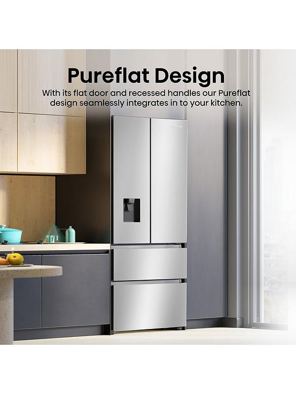 Hisense RF632N4WIE 70cm Wide French Door, American Fridge Freezer - Stainless Steel - Image 4